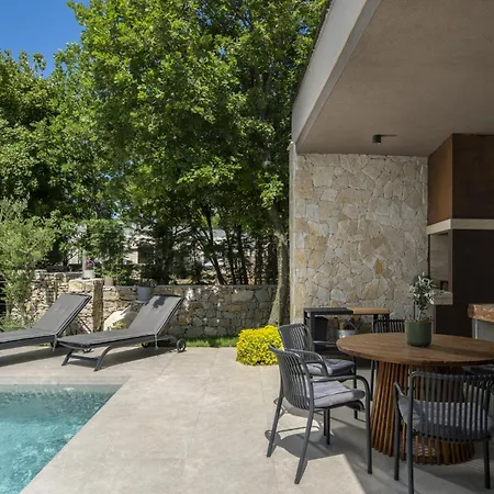 Veros For 5 People Near - Rabac With Private Pool & Kids Playground Вилла Лабин